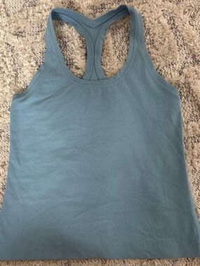 Blue Lululemon Cool Racerback Tank